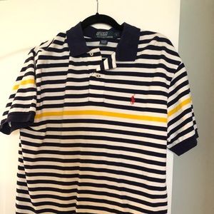 Men’s polo Ralph Lauren navy and yellow